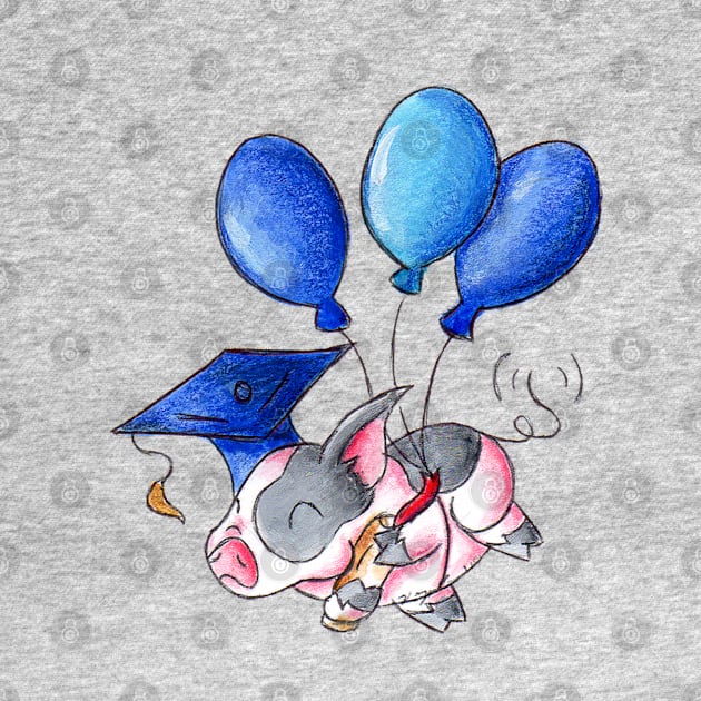 Graduation Party Piggy by KristenOKeefeArt